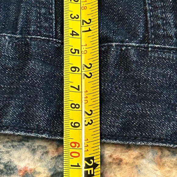 Tommy Hilfiger Dark Blue Jean Jacket with Plaid Accents - Picture 11 of 15